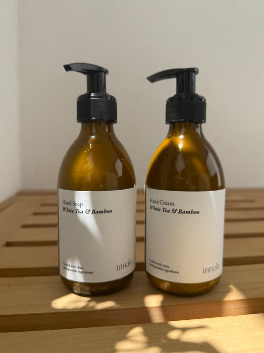 Kit Hand Soap + Hand Cream. White Tea + Bamboo